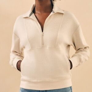 Faherty Legend Lounge Quarter-Zip Pullover Sweater